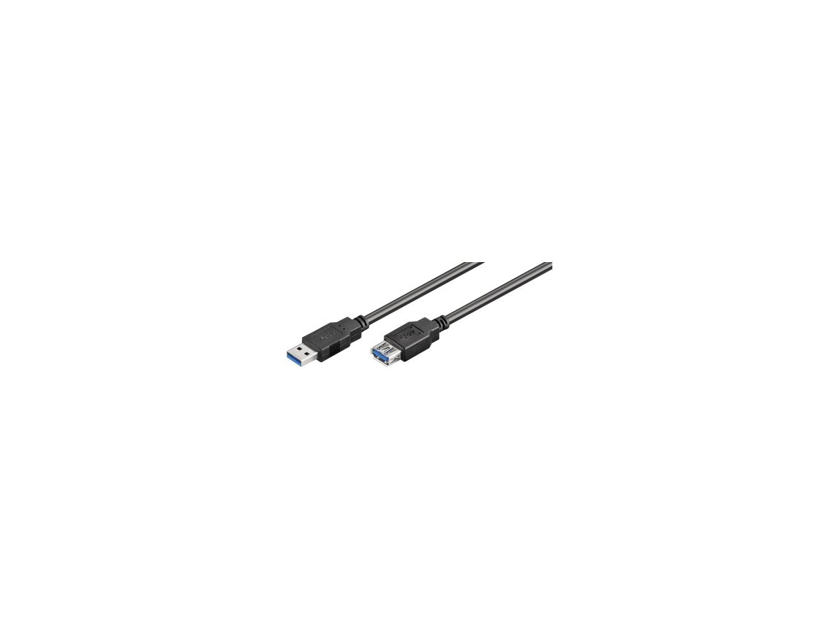 Goobay USB Verlängerungskabel 93998 USB 3.0 1,8m A-Stecker/A-Buchse sw