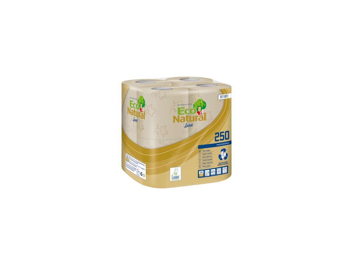 Eco Natural Toilettenpapier 811831 2lagig 250Blatt 64 Rl./Pack.