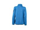 JN Ladies Knitted Fleece Jacket JN761 100%PES, royal-melange/red, Größe L