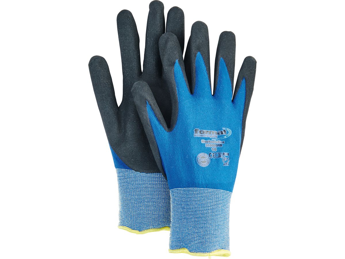 Handschuh MechanicEco, Gr. 11, blau, FORMAT