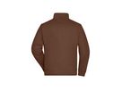 JN Workwear Sweat Jacket JN836 70%BW/30%PES, brown, Größe 6XL