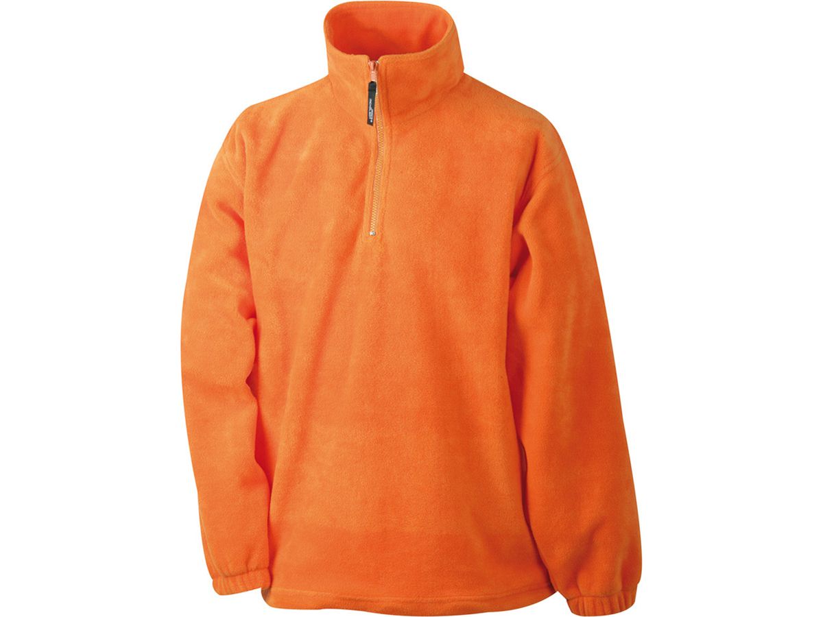 JN Half-Zip Fleece JN043 100%PES, orange, Größe XL
