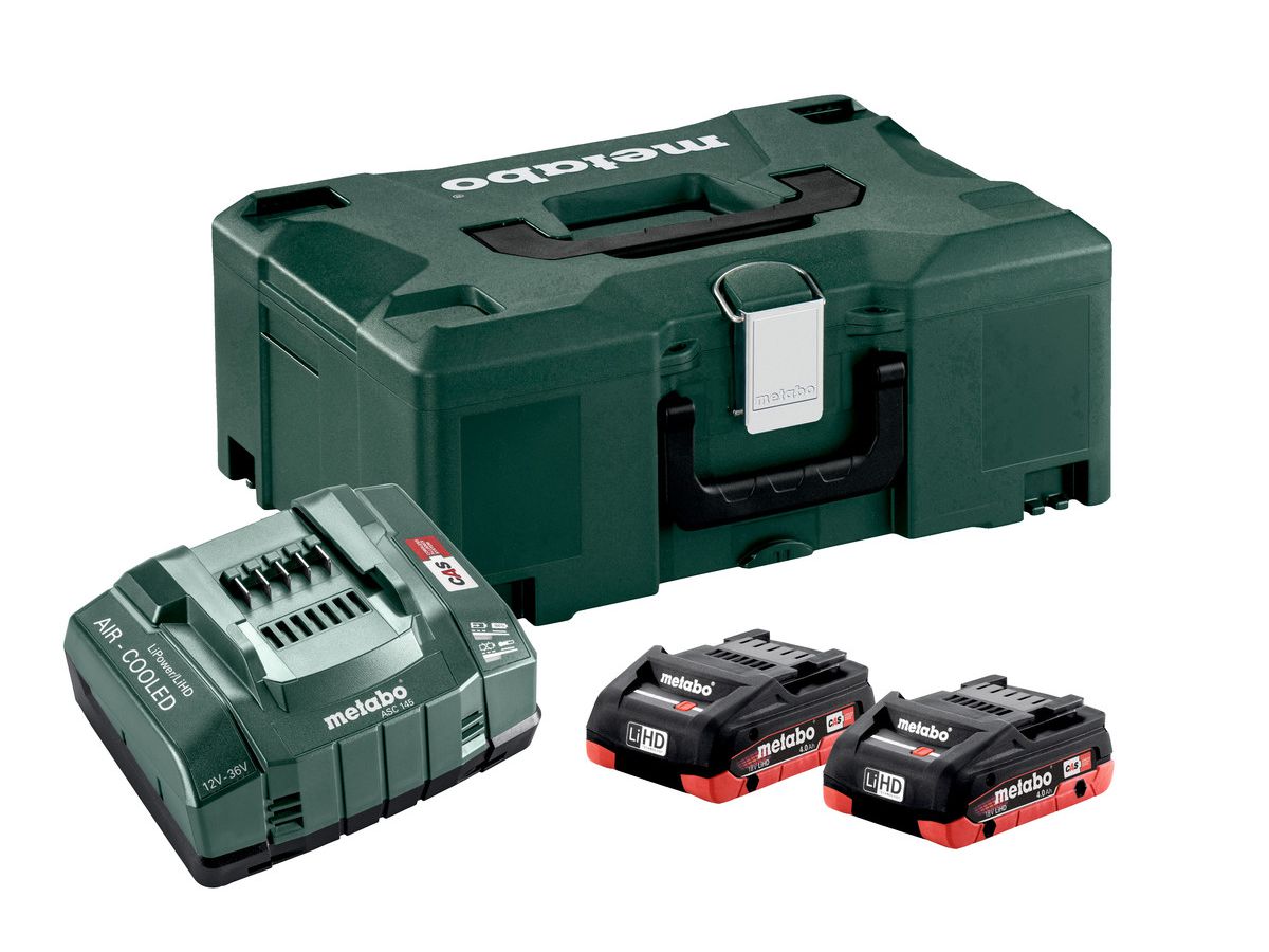 METABO Basic-Set 2 x LiHD 4.0 Ah ASC Ultra + ML