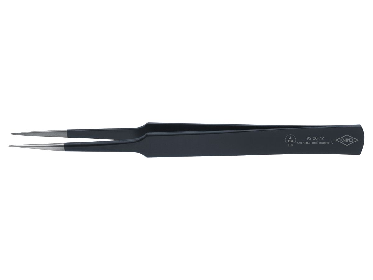 Pincet ESD US-naaldvorm 135mm zwart KNIP EX
