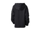 JN Hooded Jacket Junior JN059K 100%BW, black, Größe XL