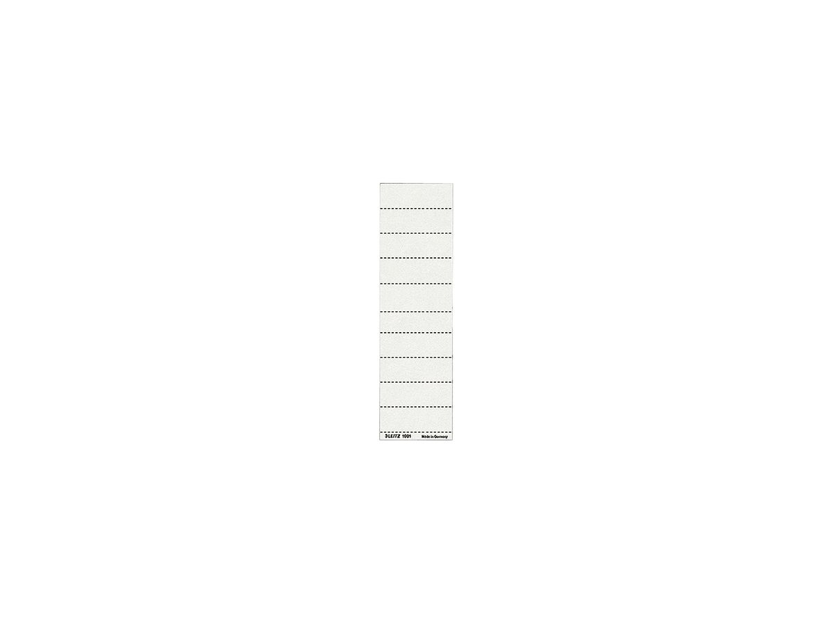 Leitz Beschriftungsschild 19010001 blanko 4zeilig weiß 100 St./Pack.