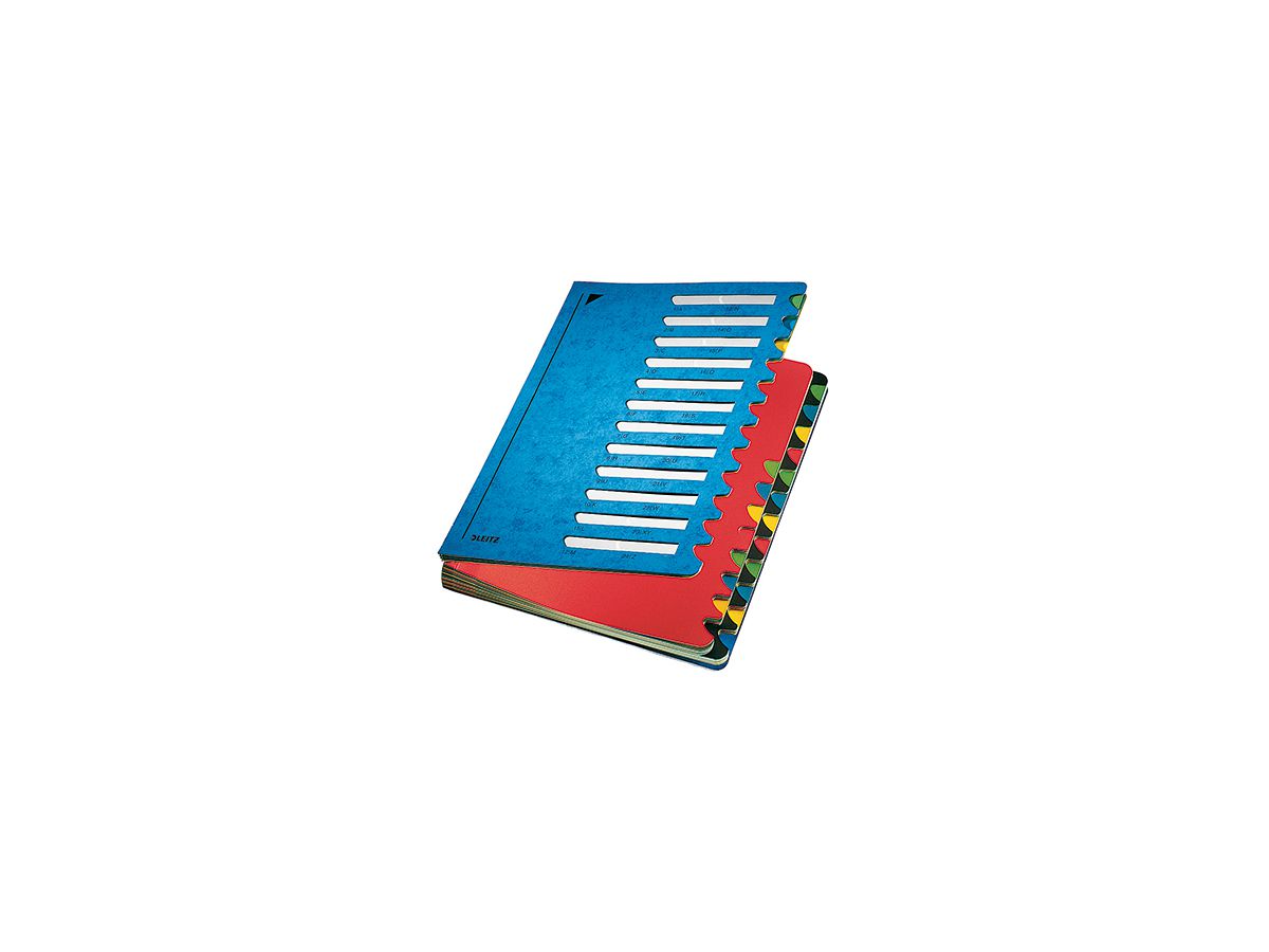 Leitz Ordnungsmappe Deskorganizer Color 59140035 24Fächer blau