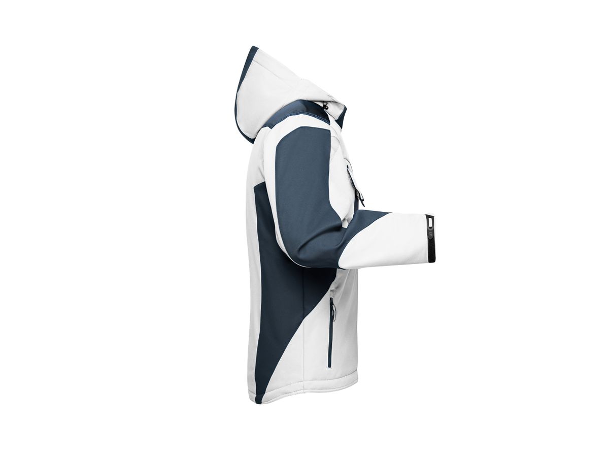 JN Craftsmen Softshell Jacket JN824 100%PES, white/carbon, Größe XL