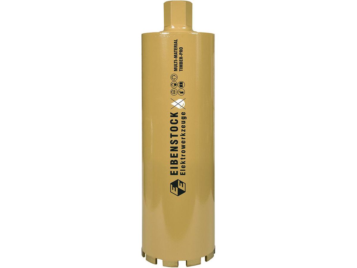 EIBENSTOCK Diamant-Trockenbohrkrone 122 mm, 350 mm Nutzlänge TIMBER-PRO Holz