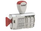 trodat Wortbandstempel Classic 1117 20442 8x7x2cm silber/lichtgrau/rot