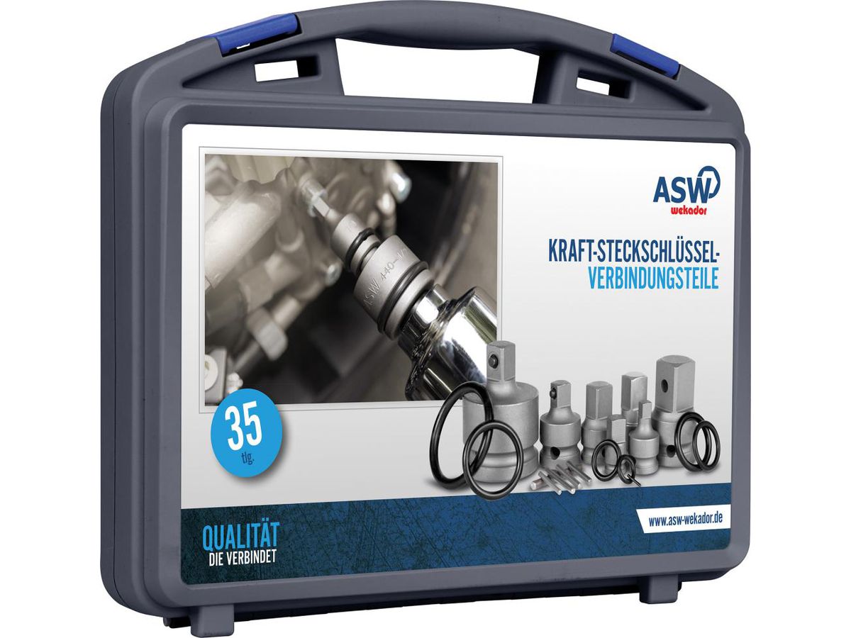 ASW Kraft-Vergrößerungsstück- und Reduzierstück-Satz 1/4-3/4" 6-teilig