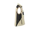 JN Workwear Softshell Vest JN845 100%PES, stone/black, Größe M