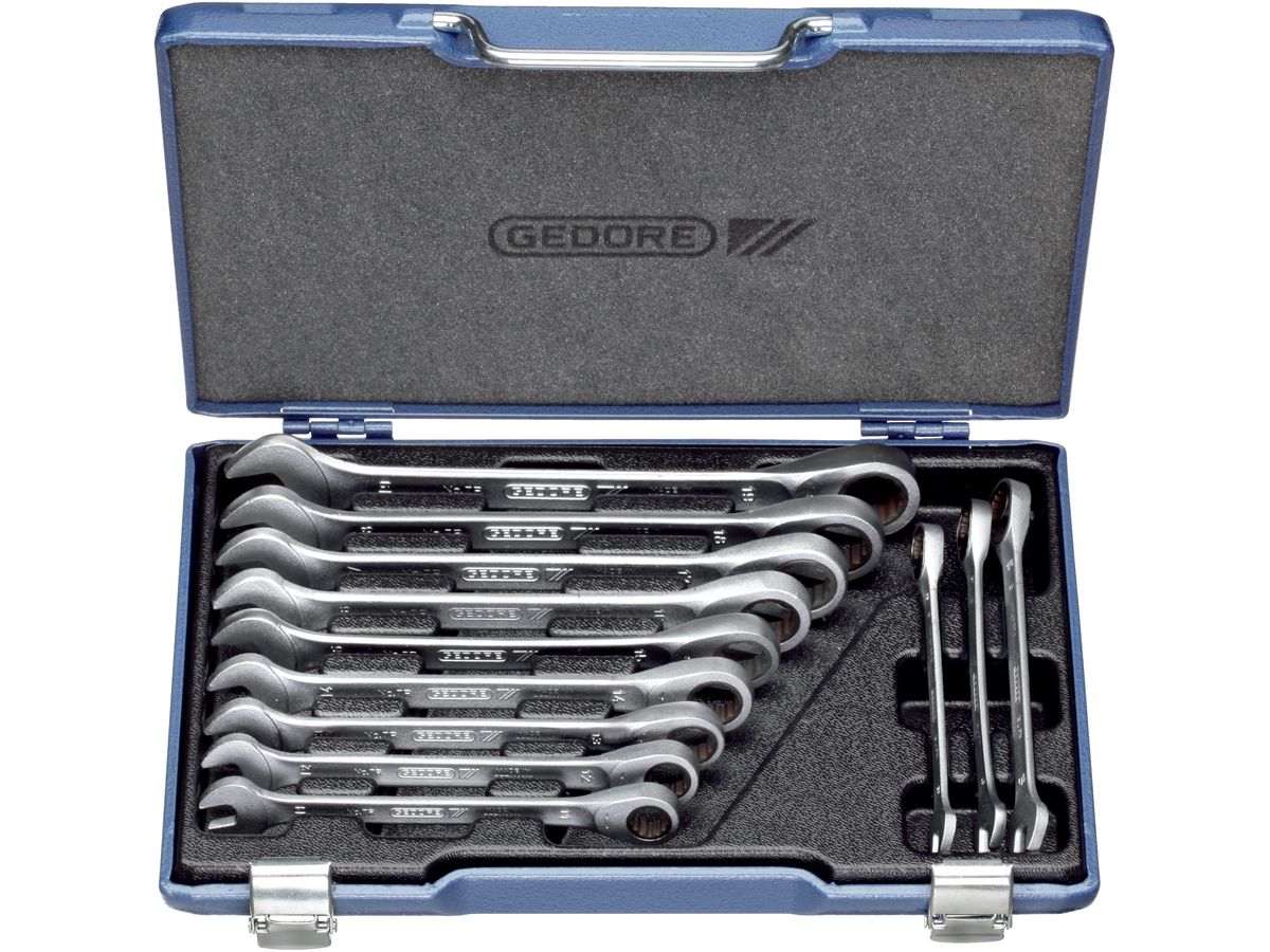 Combination spanner set 12pc. 8-19mm Gedore