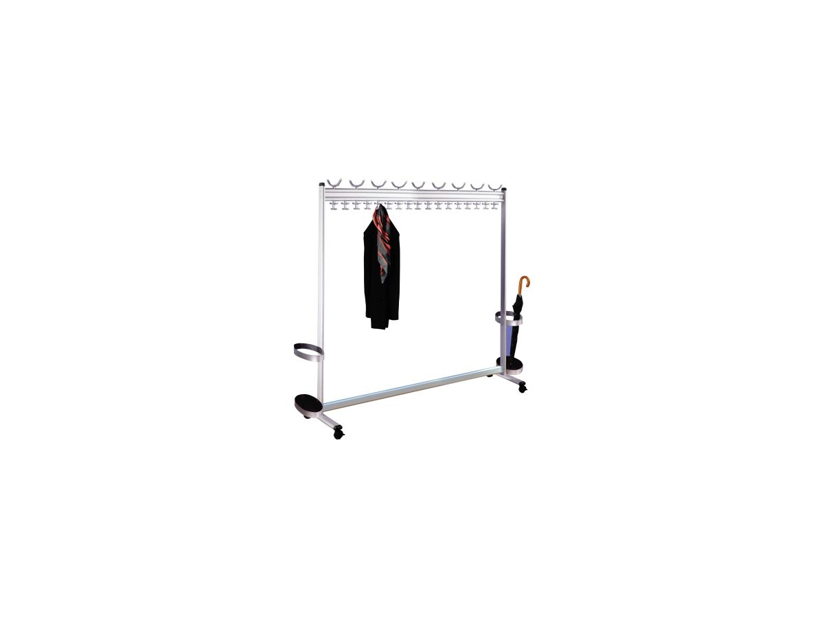 Kerkmann Garderobe Multiline 6758 180x170x40cm 18/68 Haken silber