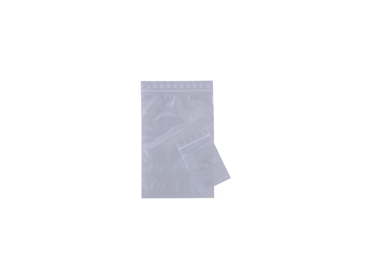 Druckverschlussbeutel 220x310mm 0,05mm ohne Druck 100 St./Pack.