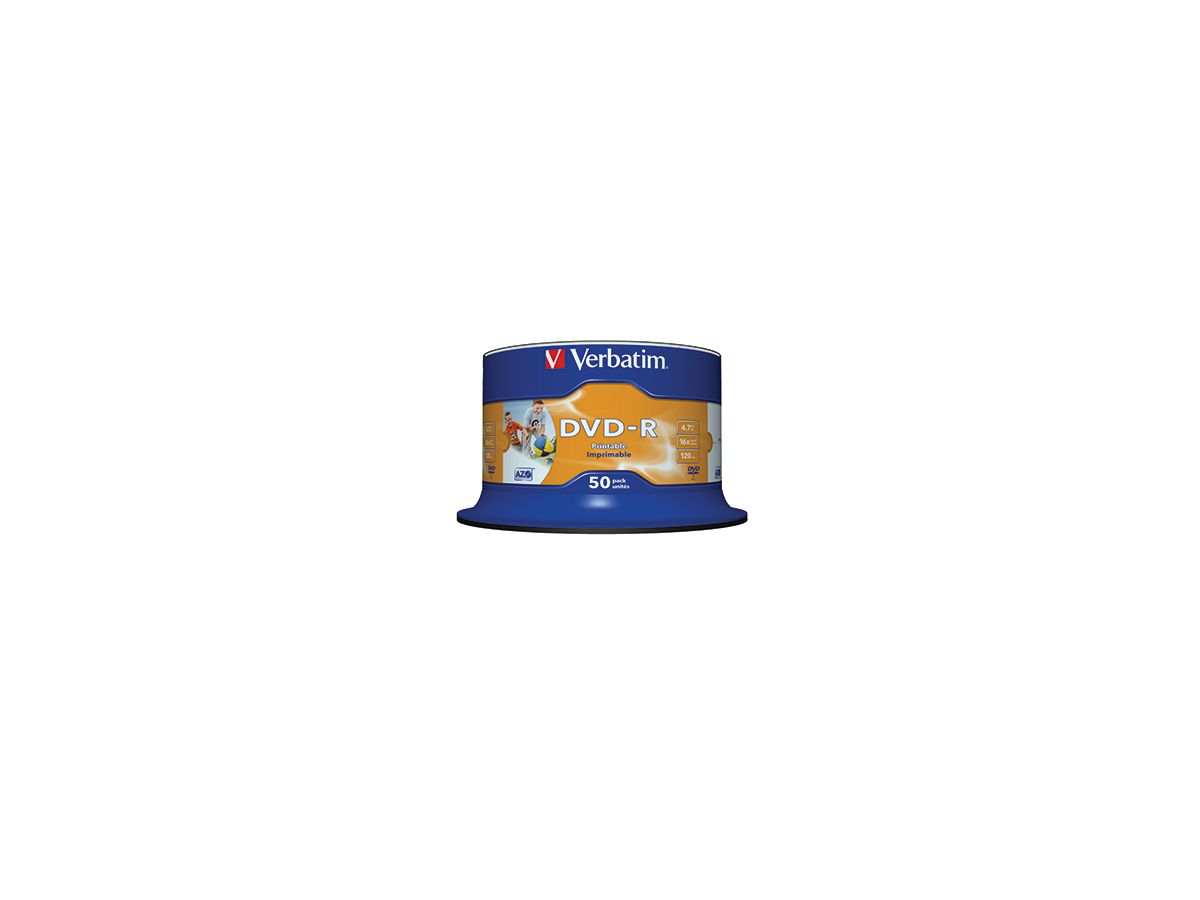 Verbatim DVD-R 43533 16x 4,7GB 120Min. 50 St./Pack.