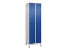 C+P Garderobenschrank CLASSIC, Füße 1950x600x500mm, 7035/5012, 2 Abteile