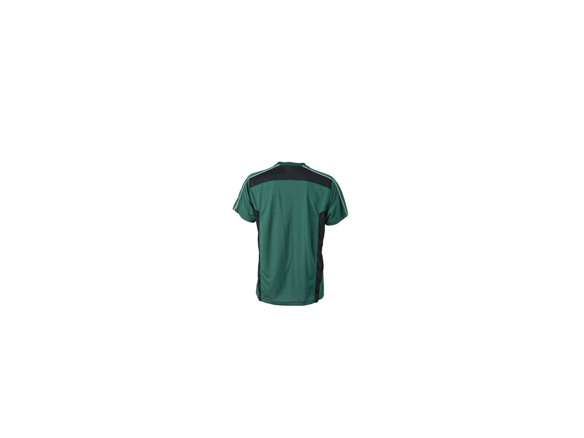 JN Craftsmen T-Shirt JN827 100%PES, dark-green/black, Größe 4XL