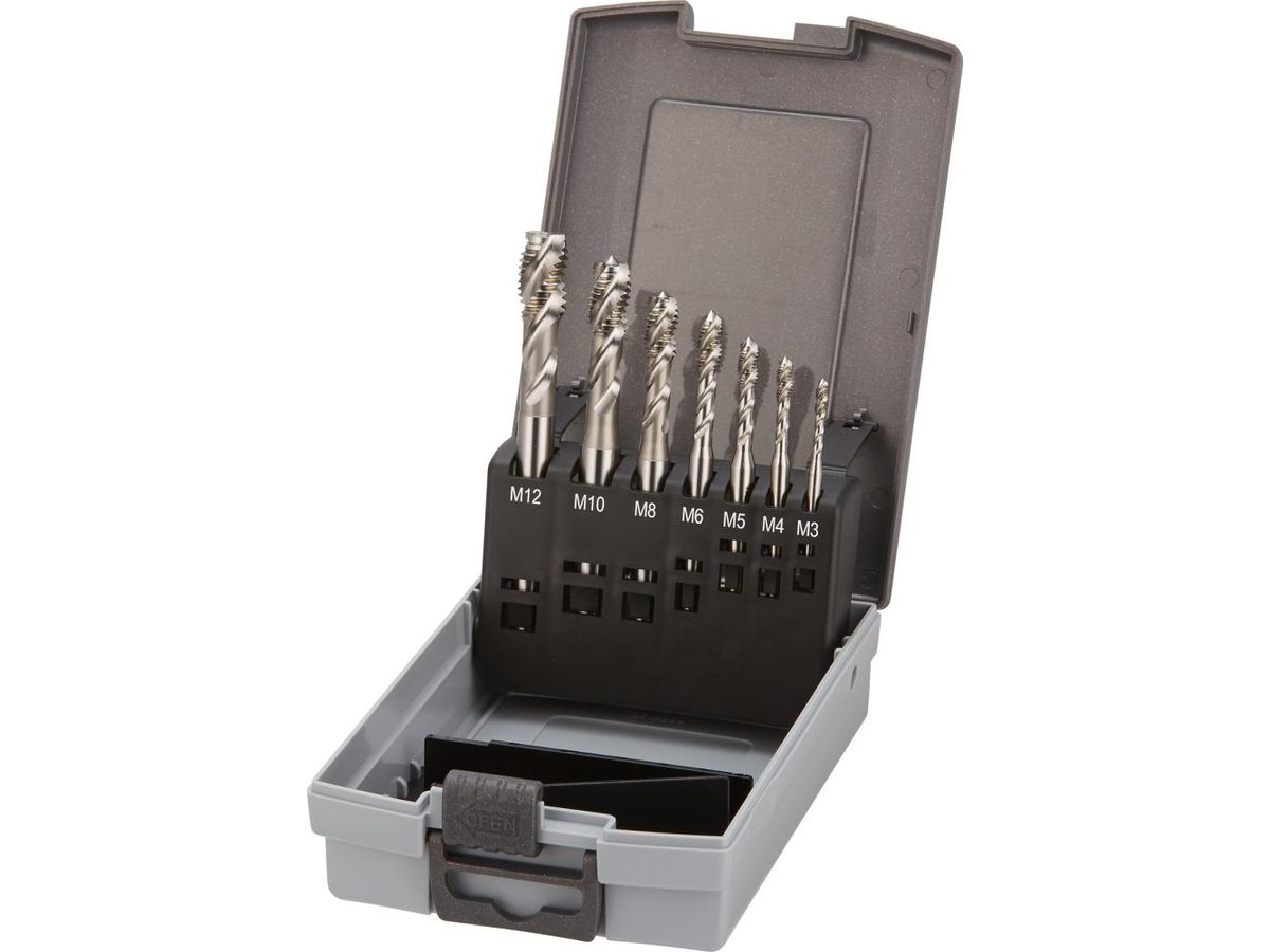 Machinetappenset HSSE type GL/GS 40grad. M3-M12 FORTIS
