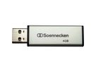 Soennecken USB-Stick 71616 2.0 4GB schwarz/silber