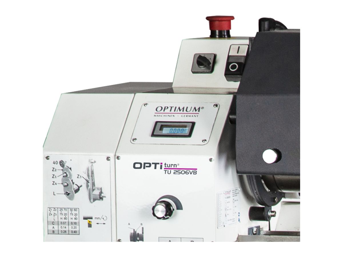 OPTIMUM Drehmaschine OPTIturn TU2506VB Vario