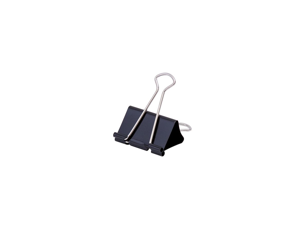 Soennecken Foldbackklemmer 1564 25x9mm schwarz 12 St./Pack.
