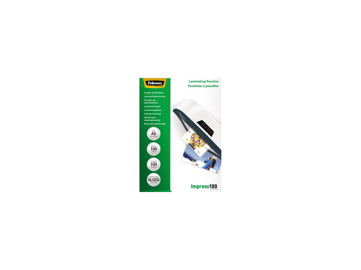 Fellowes Laminierfolie Impress 100 5351002 DIN A5 tr 100 St./Pack.