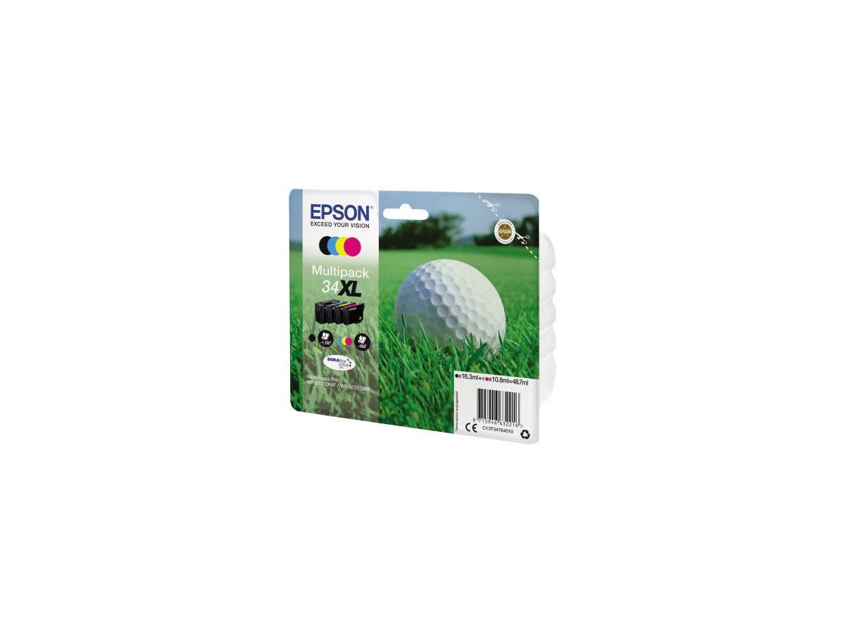 Epson Tintenpatrone 34XL C13T34764010 sw/c/m/y 4 St./Pack.