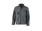 JN Workwear Softshell Jacket JN844 100%PES, carbon/black, Größe L