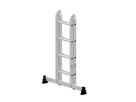 Alu-Klappleiter mit nivello®-Traverse 32208  2x4 Sprossen