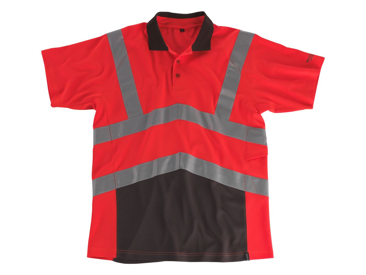 MASCOT Polo-Shirt ANADIA Safe Young,rot/dunkelanthrazit,Gr. S
