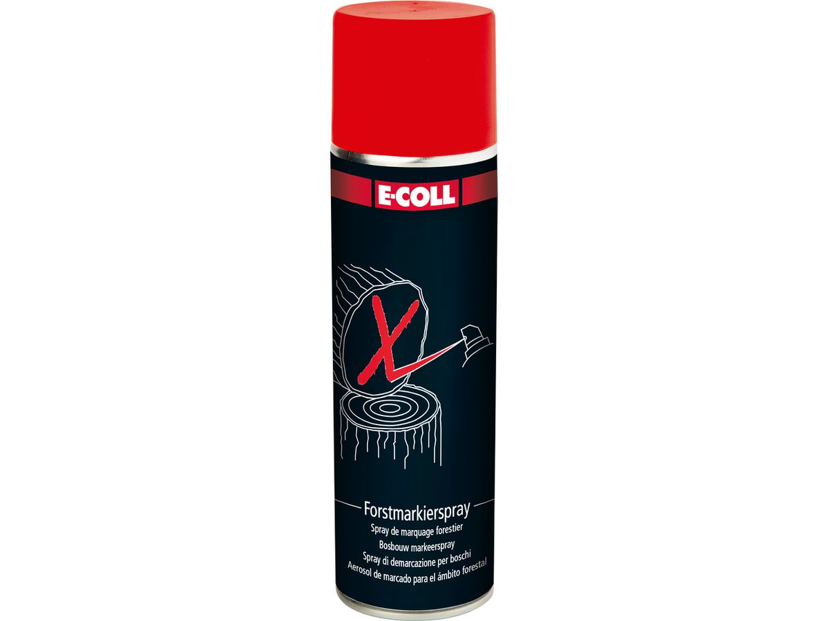 E-COLL Forstmarkier-Spray, leuchtrot 500ml Spraydose