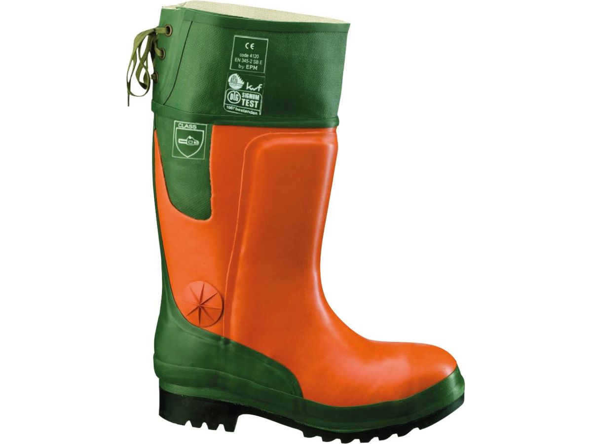 Waldarbeiter-Gummistiefel SBE mit Schnittschutz