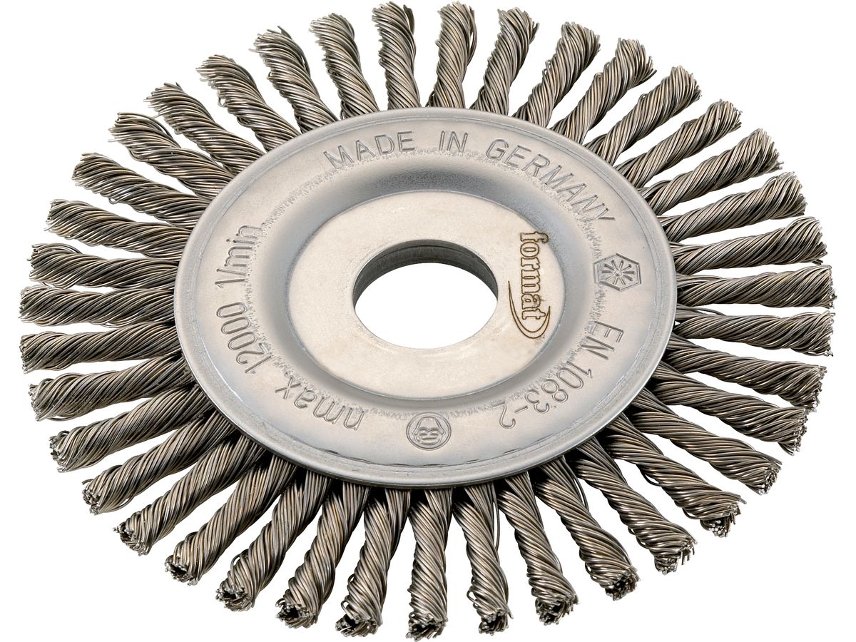 FORMAT Rundbürste Stahldraht gezopft