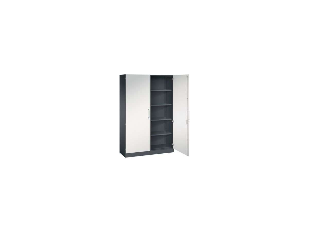 C+P Aktenschrank 141001000S10185 1980x1200x435mm sgr/lgr