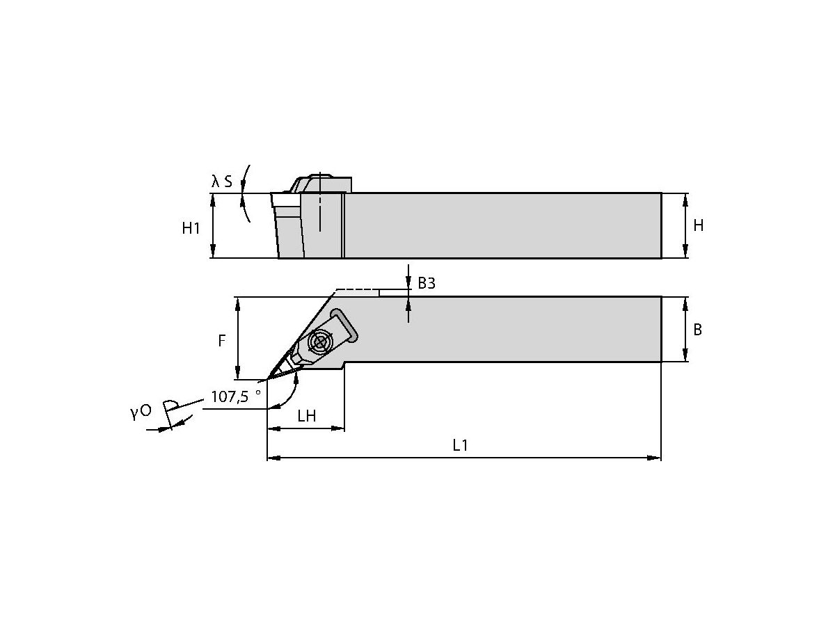 KENNAMETAL NVHBL2020K11 TOP NOTCH KLEMMHALTER W20,0MM L125,0MM