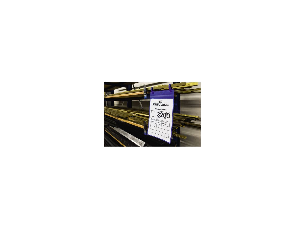DURABLE Logistiktasche 175007 Lasche A4 hoch d.bl 50 St./Pack.