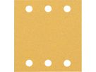 Bosch EXPERT C470 Schleifpapier mit 6 Löchern, 115x107mm K80 10 Stk/VE