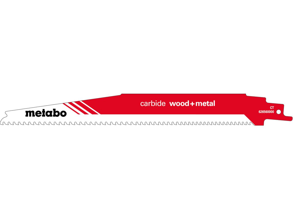 METABO Säbelsägeblatt Carbide Wood and Metal 225/3-4 mm/6-8T S1156XHM