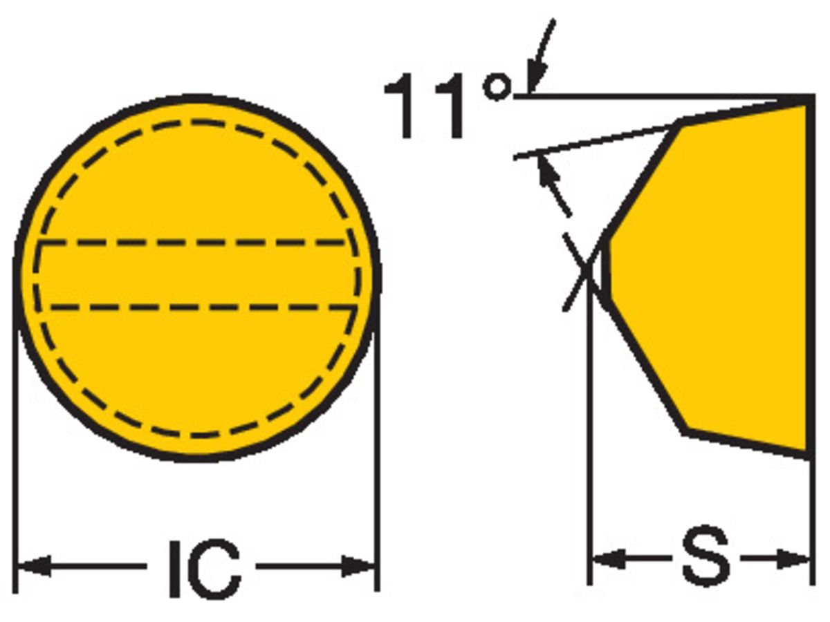 COROMANT T-Max Schneidplatte zum Drehen RPGX120700E6060