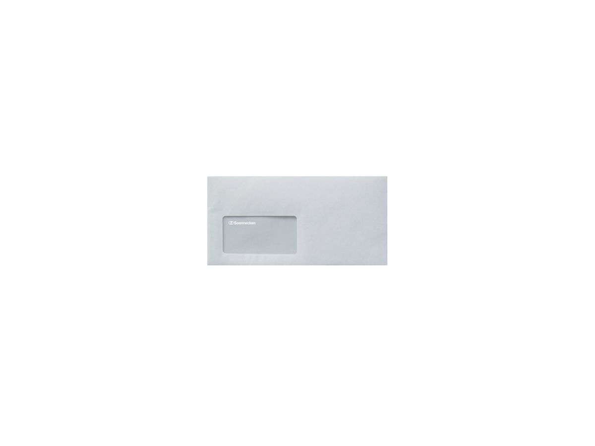 Soennecken Briefhülle 1307 DIN lang mF hk weiß 25 St./Pack.