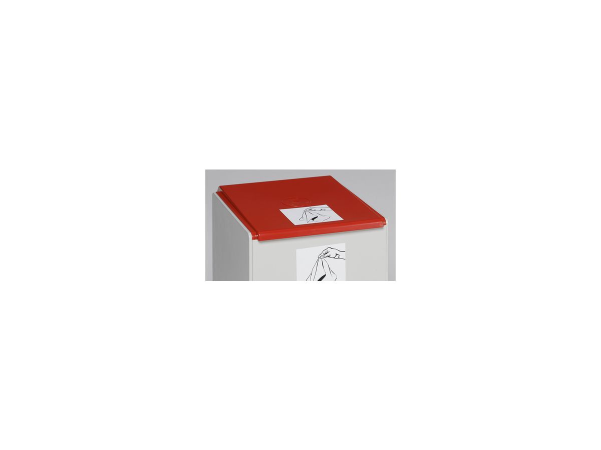 Deckel rot für Kunststoffcontainer 60 l