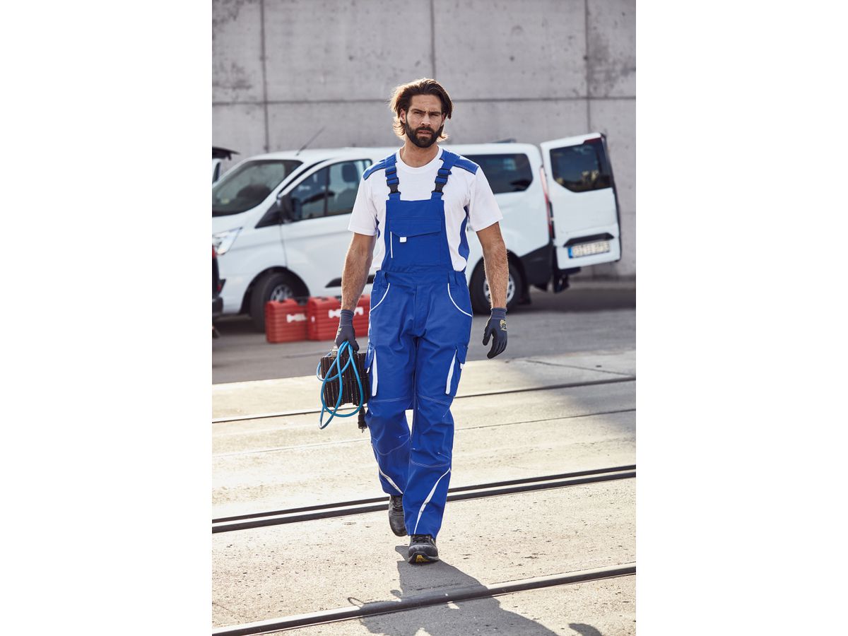 JN Funktionelle Latzhose JN848 royal/white, Größe 54