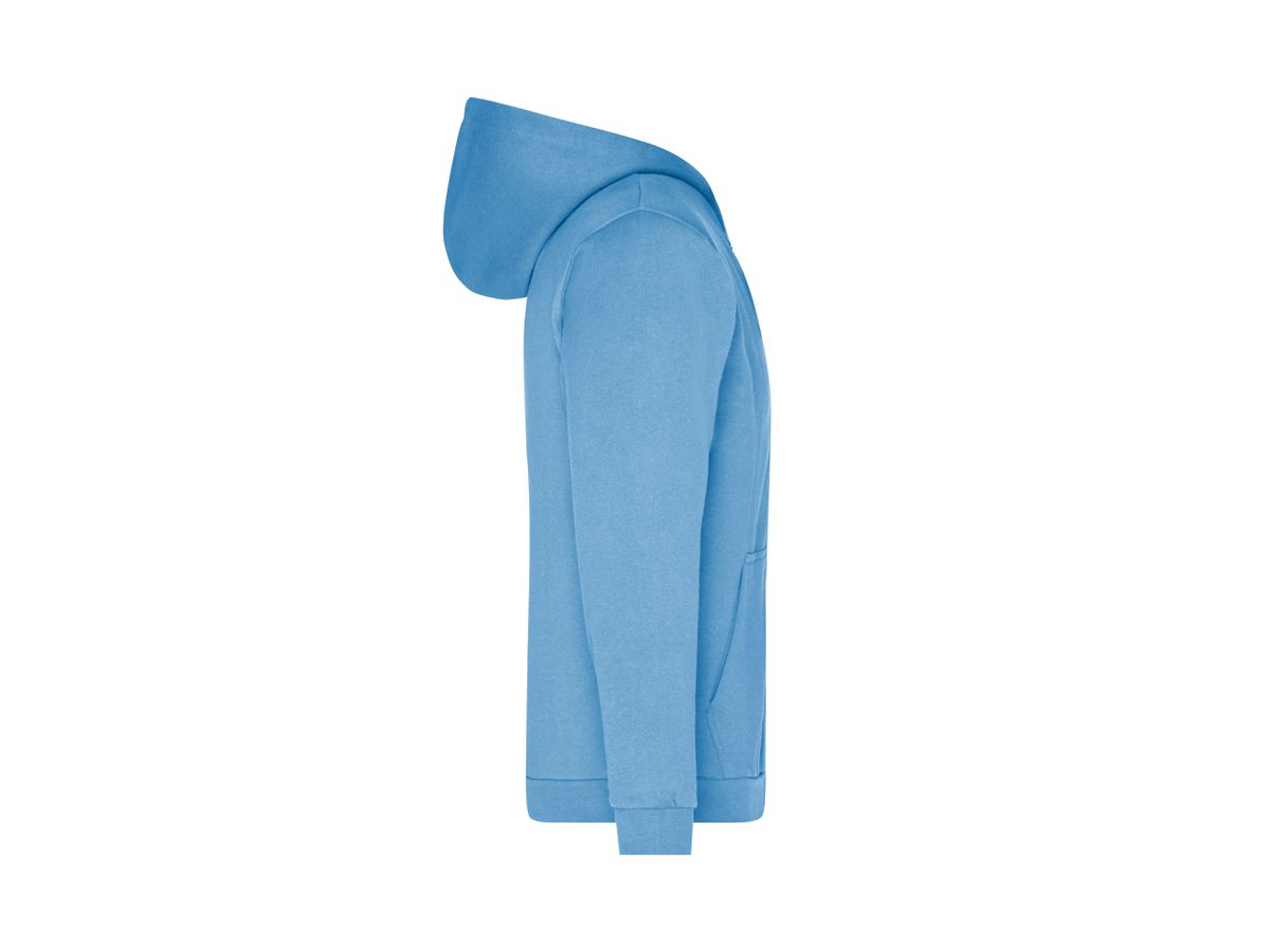 JN Promo Zip Hoody Men JN756 80%BW/20%PES sky-blue Gr. XL