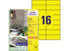 Avery Zweckform Universaletikett 3455 105x37mm gelb 1600 St./Pack.