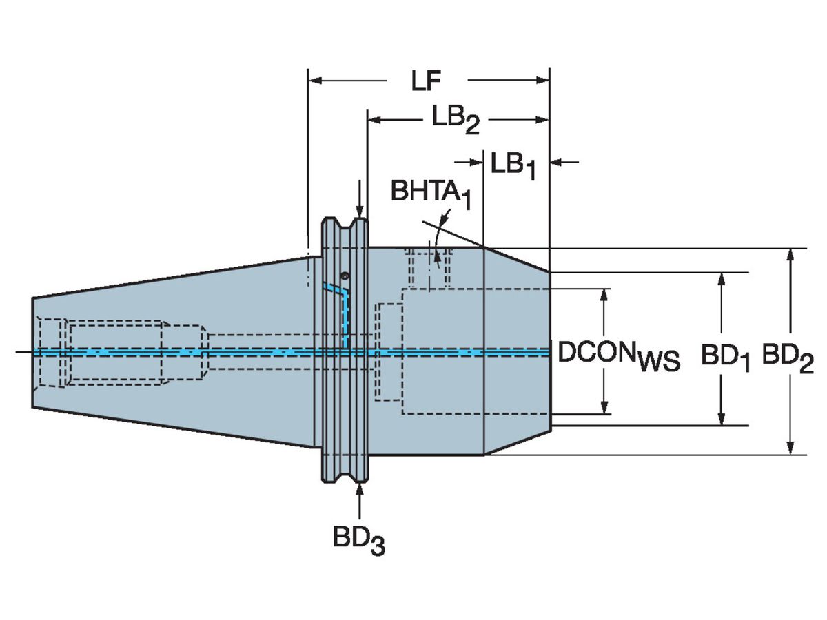 COROMANT Adapter MAS-BT 403 - Fräserdorn