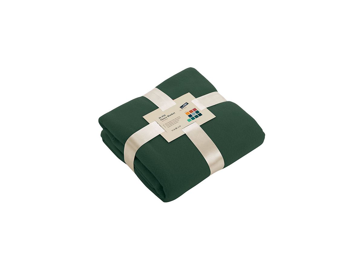 JN Fleece Blanket JN950 100%PES, dark-green, Größe one size