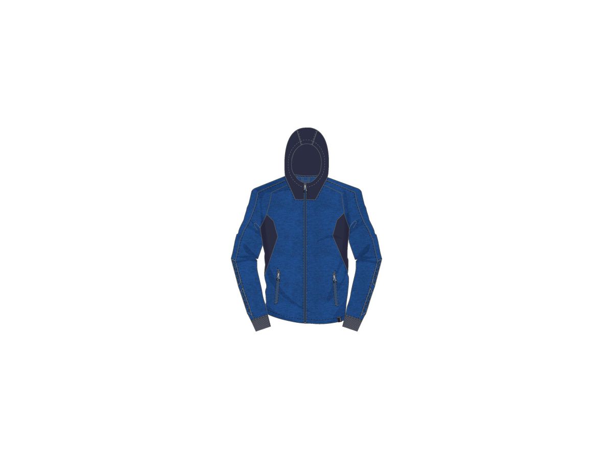 MASCOT Sweatshirt mit Kapuze 18584-962 azurblau/schwarzblau, Gr. S