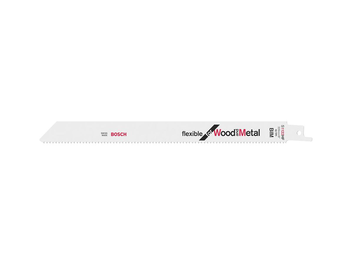 BOSCH Säbelsägeblatt 100 Stk, Flex. f. Wood/Metal, S 1122 HF