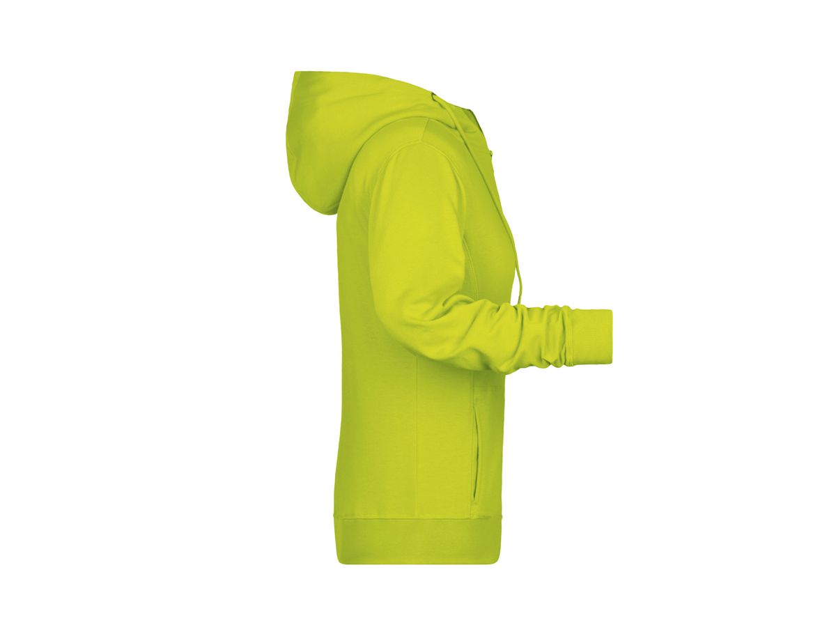 JN Ladies' Zip Hoody 8025 acid-yellow, Größe XS
